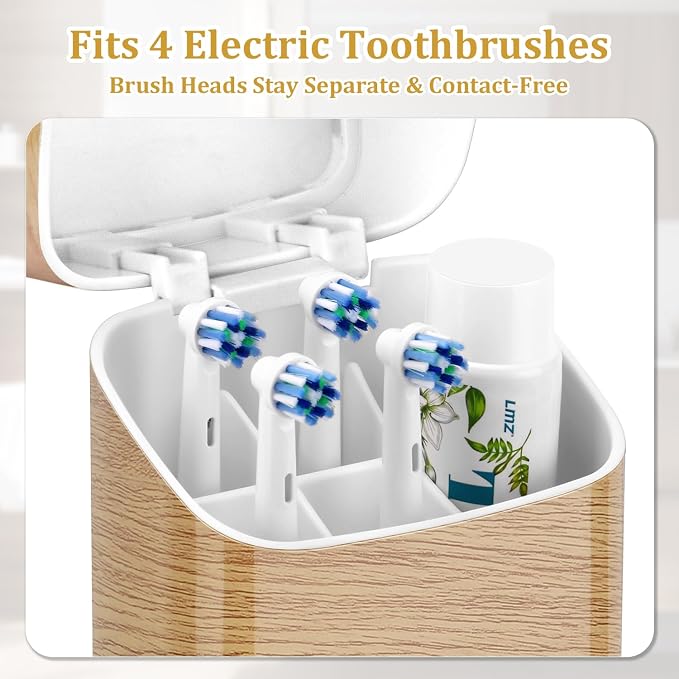 GFWARE Wood Electric Toothbrush Holder - Image 5