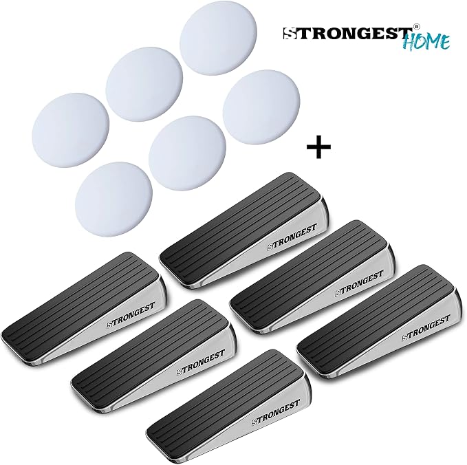 Stoppers for Bottom of Door – Heavy Duty Metal Rubber Door Stopper, Non-Slip - Image 6