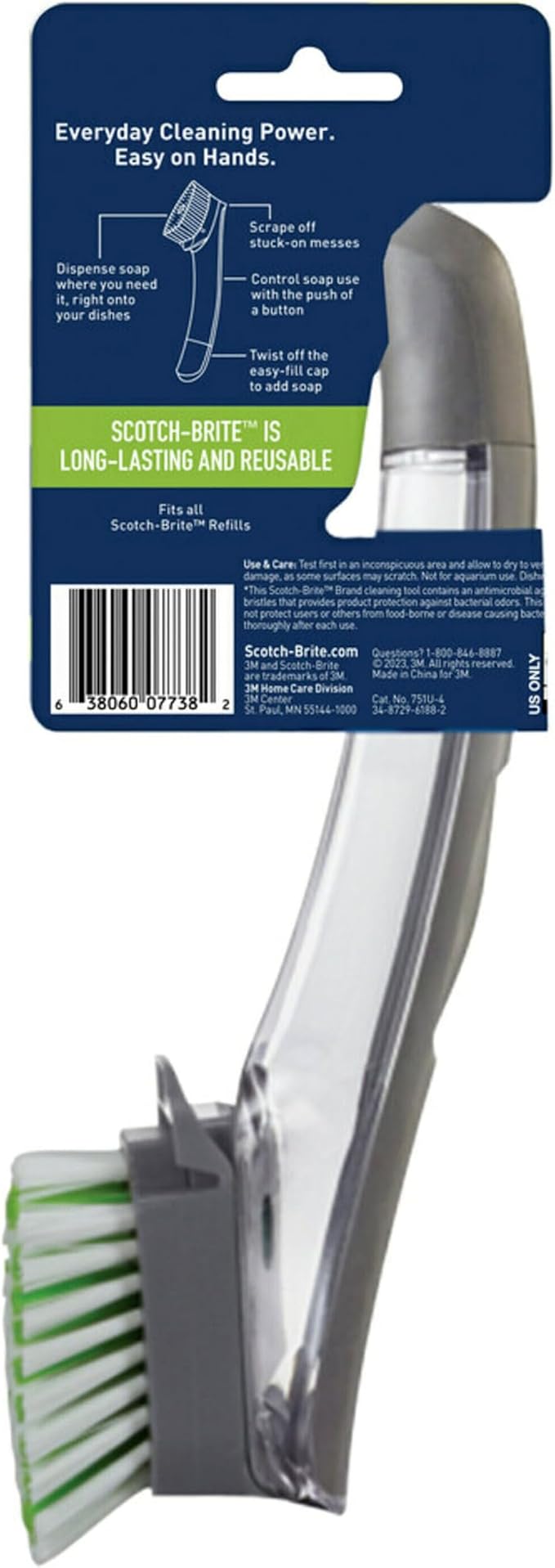 Scotch-Brite Odor Resist Soap Control Dishwand Brush, 1 Cleaning Dish Wand Brush - Image 9