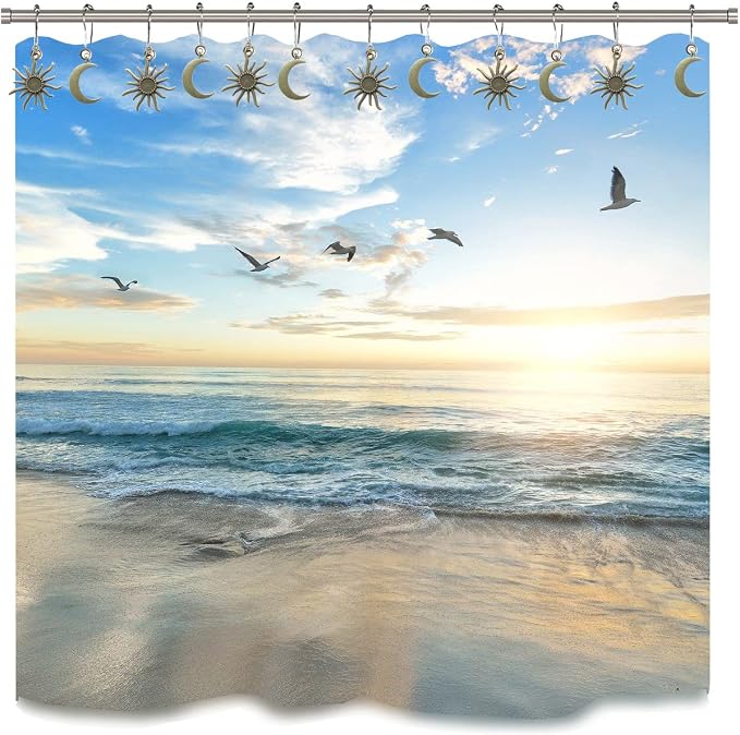 Sun Moon Celestial Shower Curtain Hooks Rings - Image 5