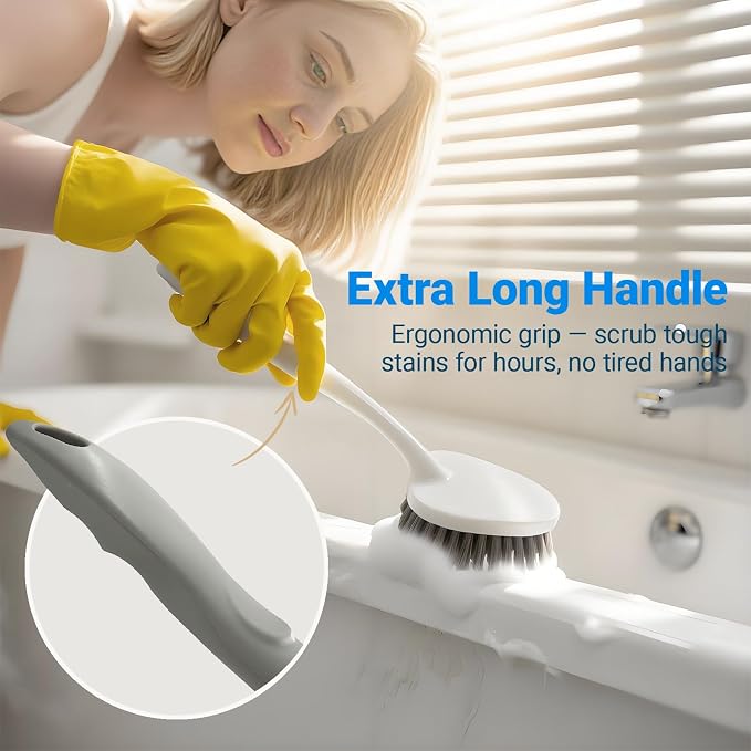 2 Pack Heavy Duty Scrub Brush Set - Image 4