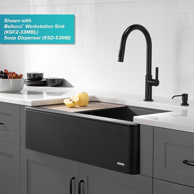 KRAUS Matte Black Single Handle Pull Down Kitchen Faucet KPF-2820MB | - Image 11