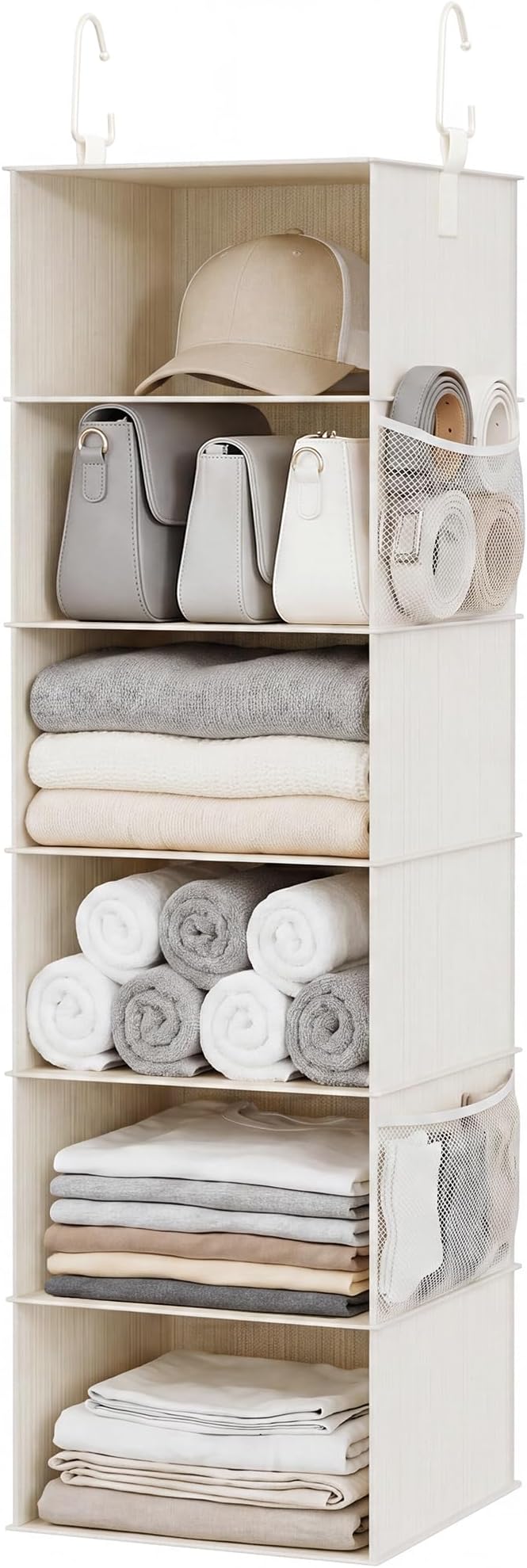 StorageWorks 6-Shelf Hanging Closet Organizer, Hanging Shelves by StorageWorks