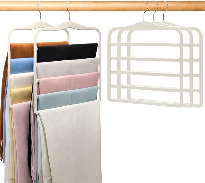 Magic Pants Velvet Hangers for Organization and Storage by JUUBAOOPN
