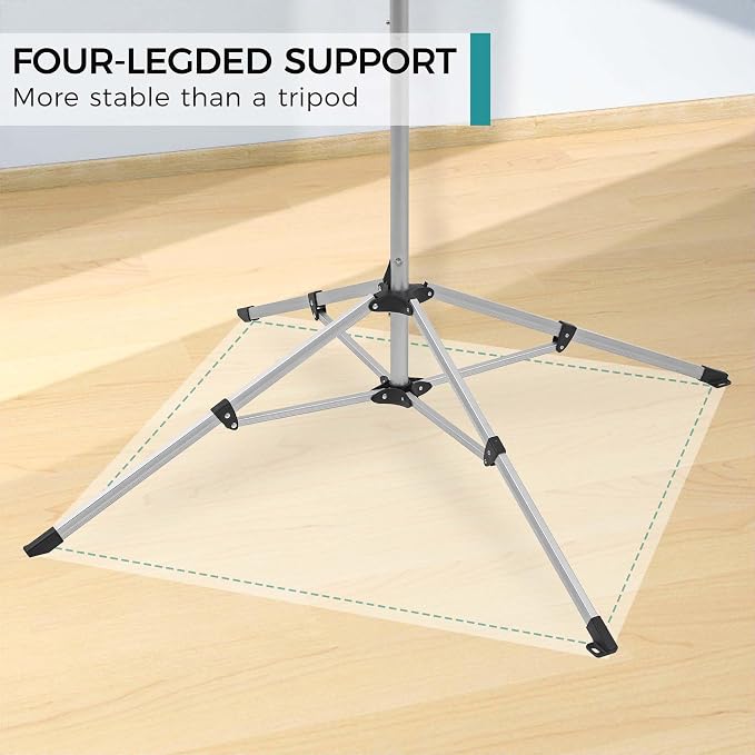 Portable Umbrella Clothesline, Lightweight 3-Leg Foldable Drying Rack - Image 4