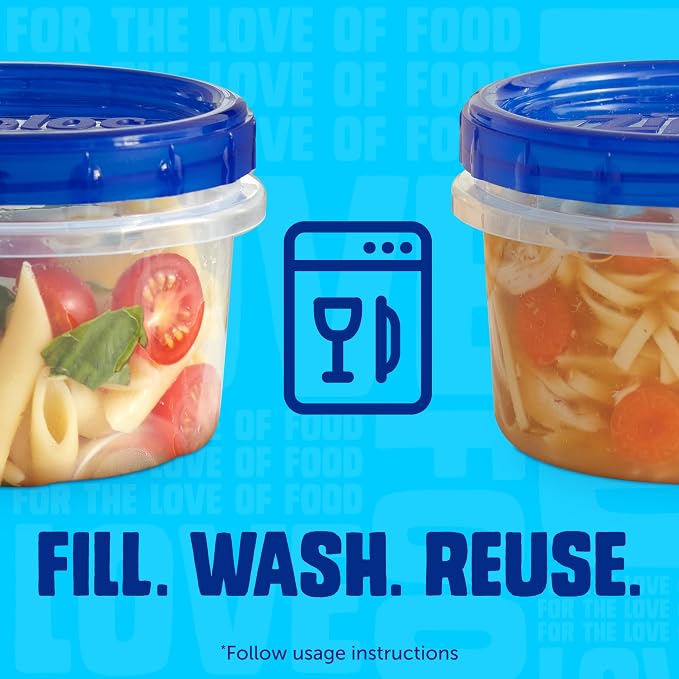 Ziploc Twist n Loc Food Storage Containers, Leak Resistant Design, Small Round - Image 4