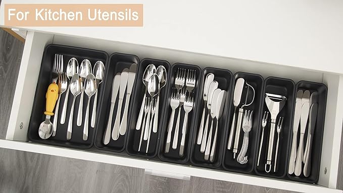 Kutesna 25 PCS Interlocking Desk Drawer Organizer Separator - Image 6