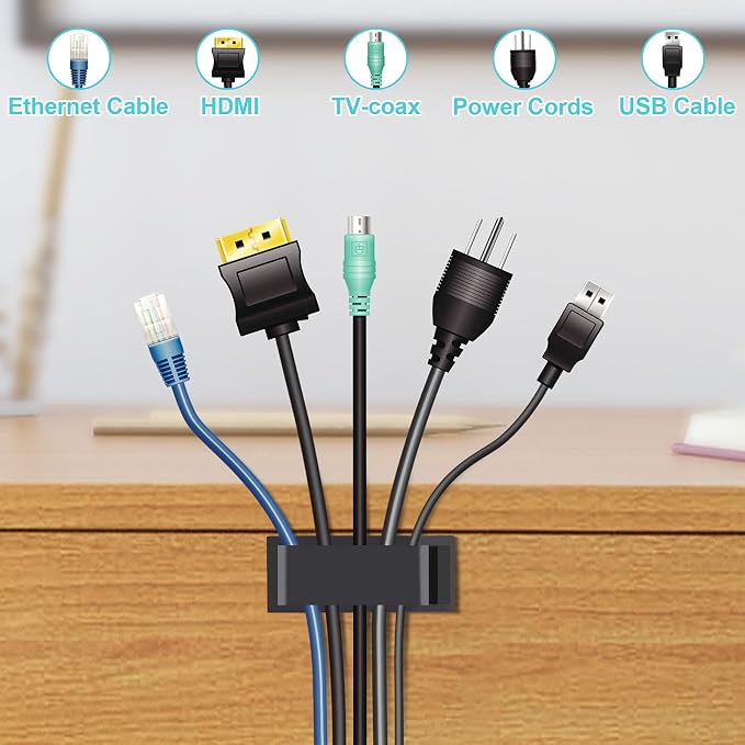 TidyHelper 20 PCS Cable Management Clips, - Image 3
