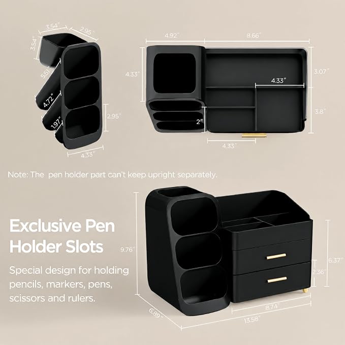 HBlife Desk Organizer with Pen Pencil Holder - Image 5