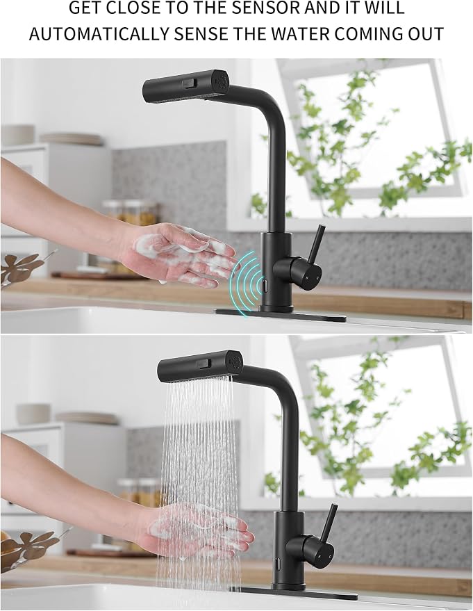 Touchless Black Kitchen Faucets - Image 2