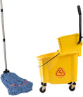 Matthew Cleaning 38 Quart Commercial Mop Bucket INCL.Wet String Mop by MATTHEWCLEANINGPRODUCTS