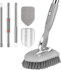 SetSail Tile Tub Scrubber Brush 3-in-1 Long Handle Shower Scrubber, 180° by SetSail
