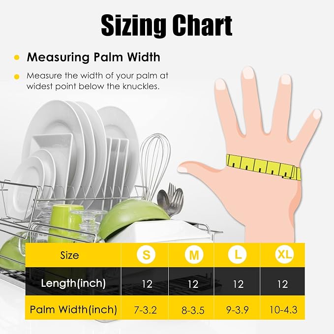 Rubber gloves dishwashing 2 or 4 Pairs - Image 6