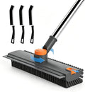 Floor Scrub Brush with Long Handle, 3 in 1 Floor Scrubber, Heavy Duty Stiff by Unknown