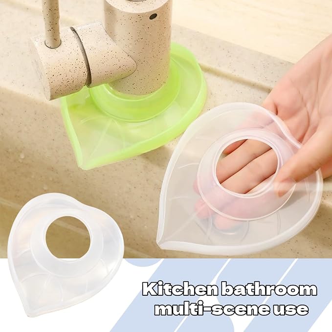 2Pcs Tap Sink Countertop Protector Flexible Silicone Faucet Mat Behind Sink - Image 6