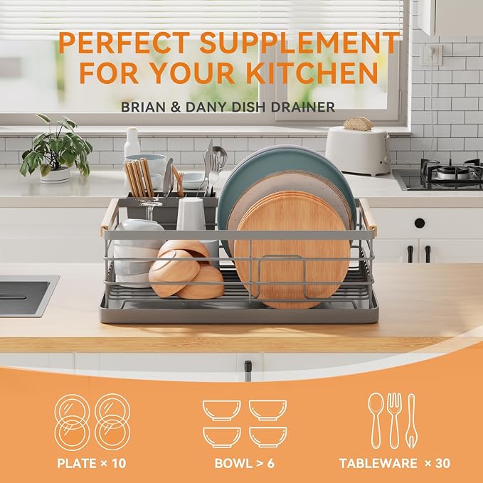 BRIAN & DANY Dish Drying Rack, Dish Racks - Image 3