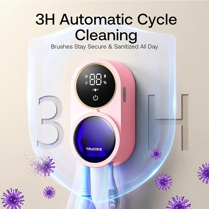 TRUCOZIE Toothbrush Holder for Bathroom, Wall Mounted Electric Toothbrush - Image 4