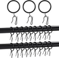 Qunclay 100 Set 0.98 Inch Metal Curtain Rings by Qunclay