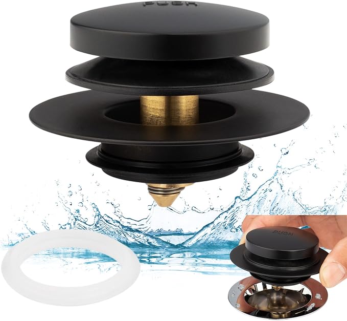 Universal Tip Toe Bath Drain Stopper and Cover, Bathtub Drain Stopper, Replaces by Artiwell