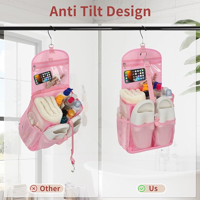 Hanging Mesh Shower Caddy Portable - Image 3
