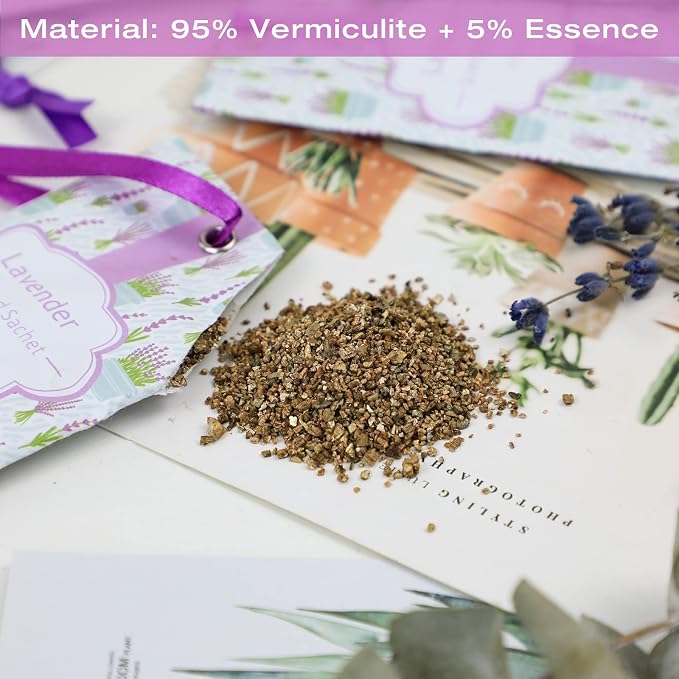SCENTORINI Lavender Sachets for Drawer and Closet, Sachets Bags 14 Pack - Image 3