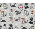 Pet Lover Cat Dish Drying Mat For Kitchen Counter, Super Absorbent Microfiber by indokyeyqaz