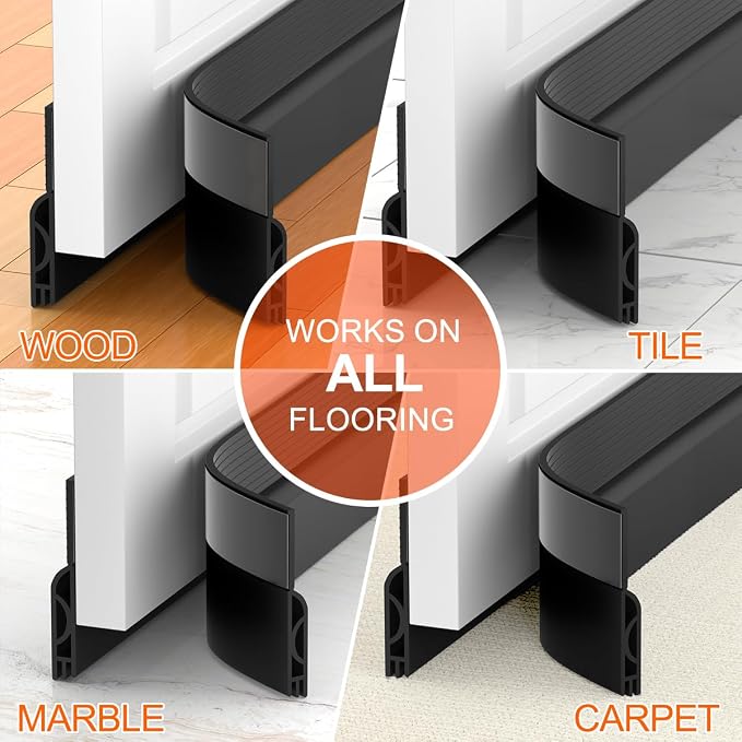 Door Draft Stopper, Adjustable Weather Stripping Seal - Image 9