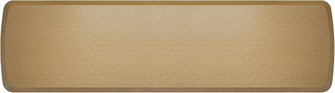 GelPro Elite Premier Anti-Fatigue Kitchen Comfort Floor Mat, 20x72”, Linen Khaki Stain Resistant Surface with Therapeutic Gel and Energy-Return Foam for Health and Wellness