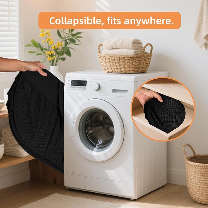 Collapsible Laundry Baskets, Tear Proof Pop Up Laundry Hamper - Image 5