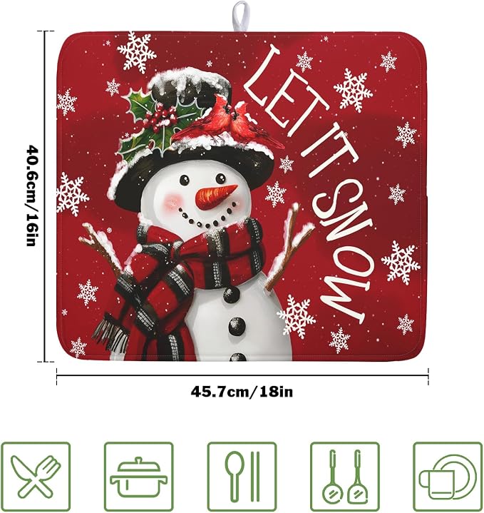 Merry Christmas Dish Drying Mat - Image 2