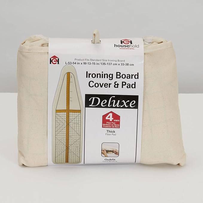 Household Essentials Deluxe Ironing Board Replacement Pad and Cover, Sewing - Image 3