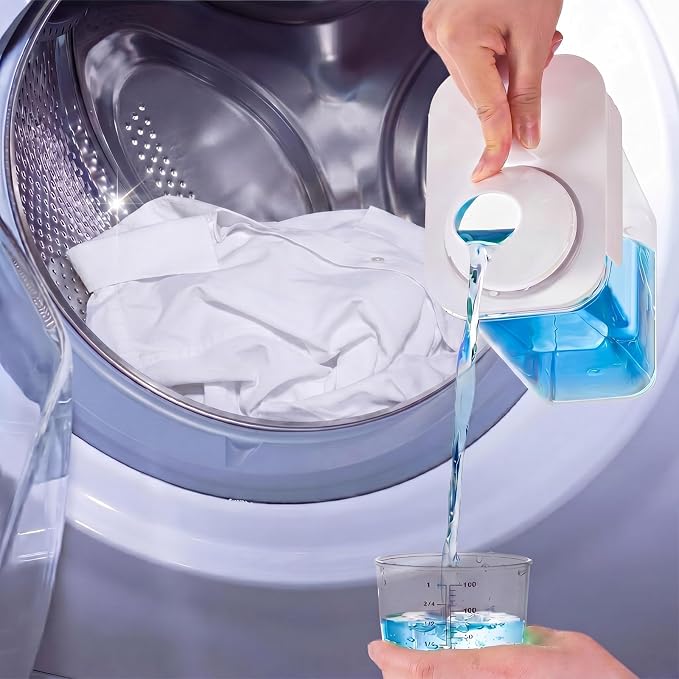Tatuo 3 Pack Laundry Detergent Dispenser 61 oz Clear Liquid Container - Image 5