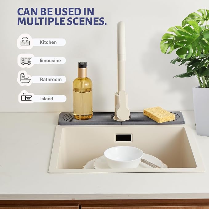 20in Fast Drying Stone Faucet Mat - Image 6