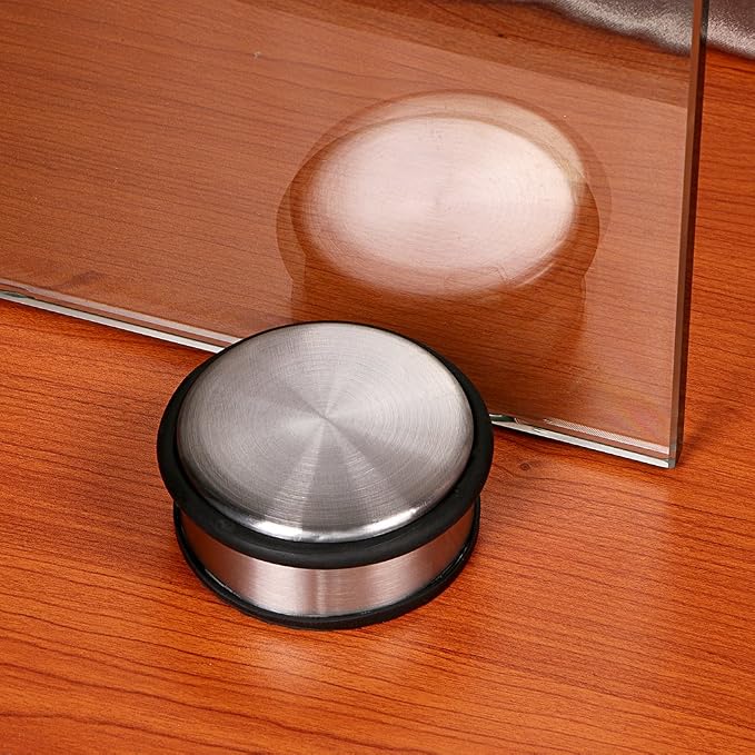 Sumnacon Heavy Duty Floor Door Stopper No Drill Stainless Steel Door Stops | - Image 4