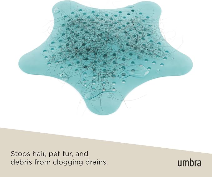 Umbra Starfish Hair Catcher, Fun Drain Cover Fits Most Standard Tub and Shower - Image 4