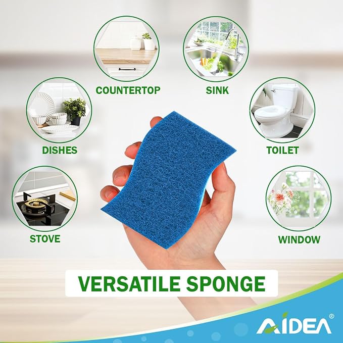 AIDEA Sponges Kitchen, Non-Scratch Scrub Sponge, Sponge - Image 5