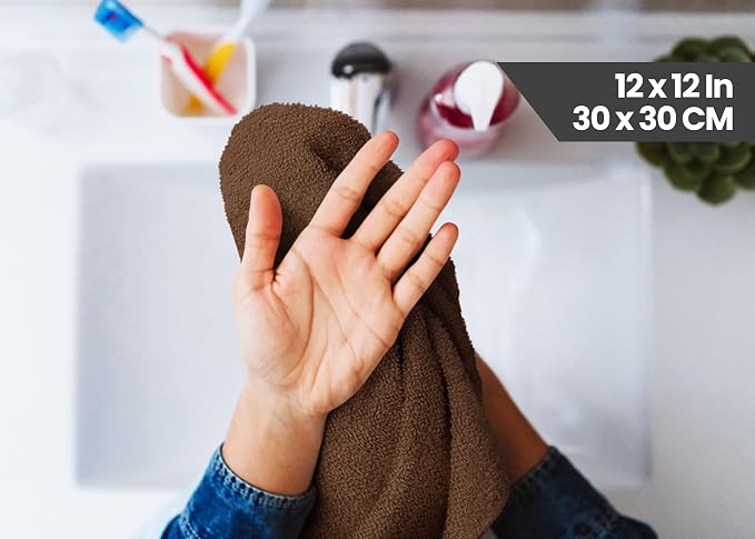Utopia Towels 12 Pack Premium Wash Cloths, 12x12 in, 100% Cotton, Gym & Face - Image 6
