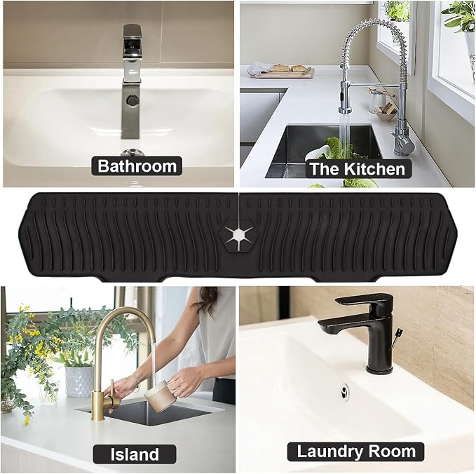 Kitchen Sink Splash Guard 29.7 X 5.7 In, Large Size Kitchen Sink Splash Guard - Image 5