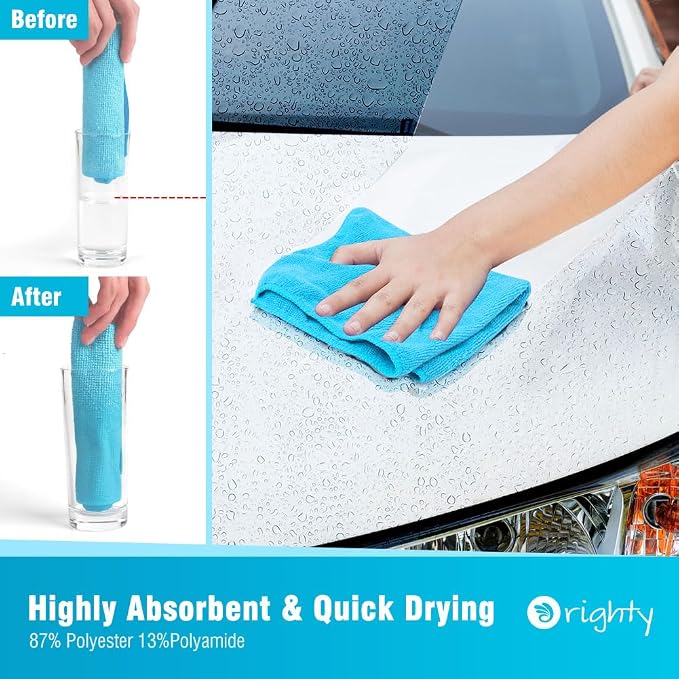 Orighty Microfiber Cleaning Cloth Bulk, 150 Pack Cleaning Rags, 12 x 11 in | - Image 3