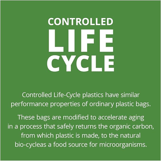Stout by Envision 13 Gallon 24" x 30" Controlled Life-Cycle Plastic Trash Bags - Image 7