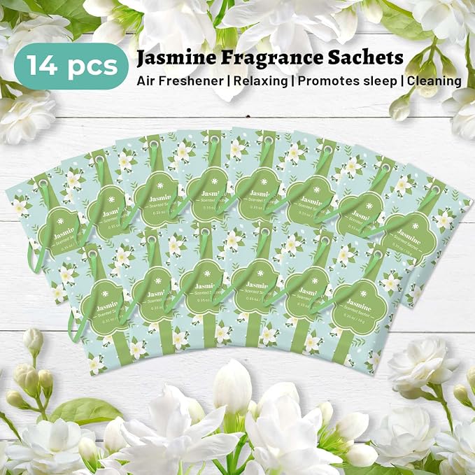 STRN Scented Sachets for Drawer and Closet, Jasmine Scent 14 Pack for Home - Image 7