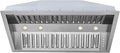 Hauslane Range Hood Insert 46 Inch Pro-Style - Stainless Steel Built-In Vent with 800 CFM Suction, Quiet Operation, LED Lights, 3-Speed Fan, 21" Deep, Ducted/Ductless Convertible for Insert Mount