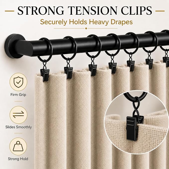 MAQIHAN 50 Pcs Curtain Rings - Image 5