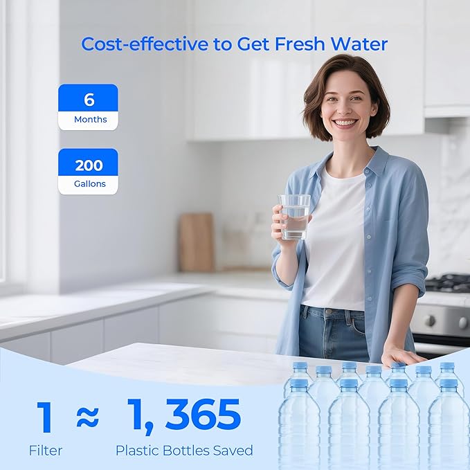 W10295370A Water Filter Replacement, Amana ASI2575GRS, ASI2575GRB, ASI2175GRS, ASI2575GRW, KitchenAid KAD1RXD1, KFFS20EYMS, KSC24C8EYY, KSF26C4XYY, KRSF705HPS, KRSC700HPS, KRFF300ESS, 2 Pack