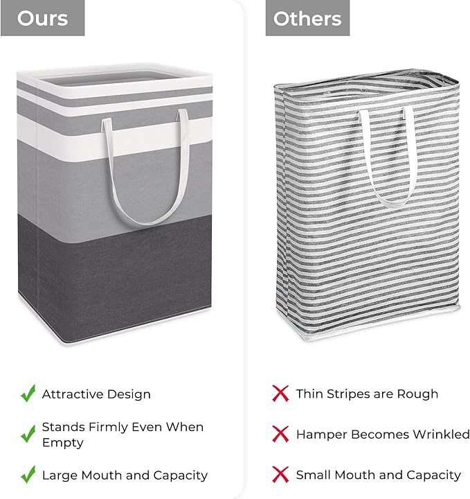 HomeHacks 2 Pack Laundry Baskets, Laundry Hampers Bags | Waterproof, - Image 4