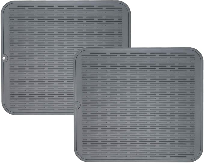 ZLR 2 Pcs Heavy-Duty Silicone Dish Drying Mat by ZLR