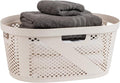 Mind Reader 40L Laundry Basket, Clothes Hamper, Premium Wicker Design by MindReader