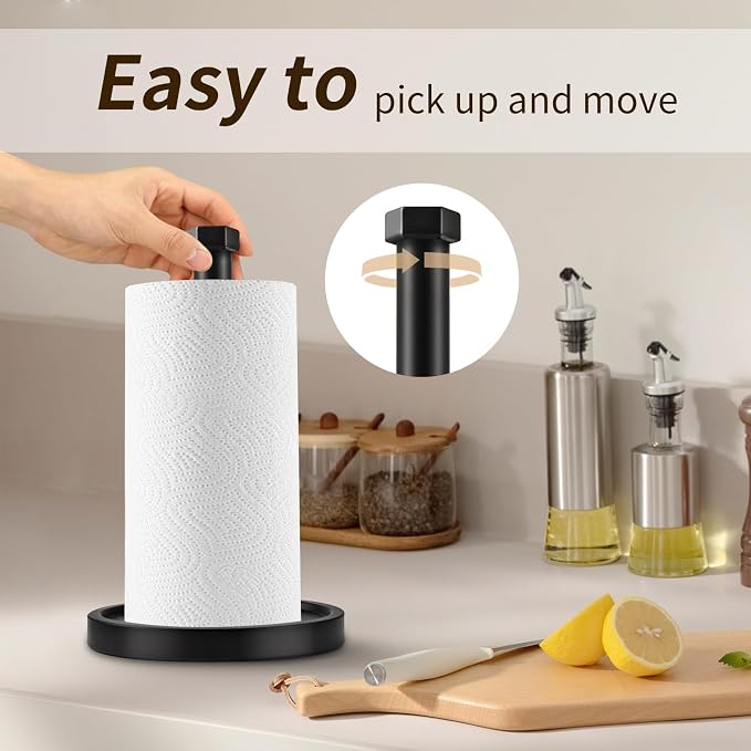 Paper Towel Holder Countertop, Stainless Steel Paper Towel Holder - Image 4