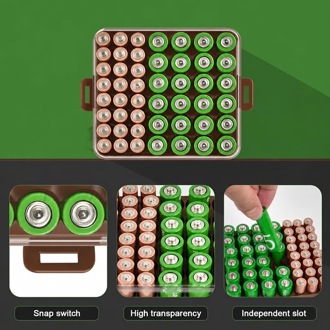 ALCYON Plastic Battery Organizer Storage Case - Image 2