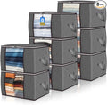 Pterying 8 Pack 16 Gallon Clothes and Blanket Storage Bags by Unknown